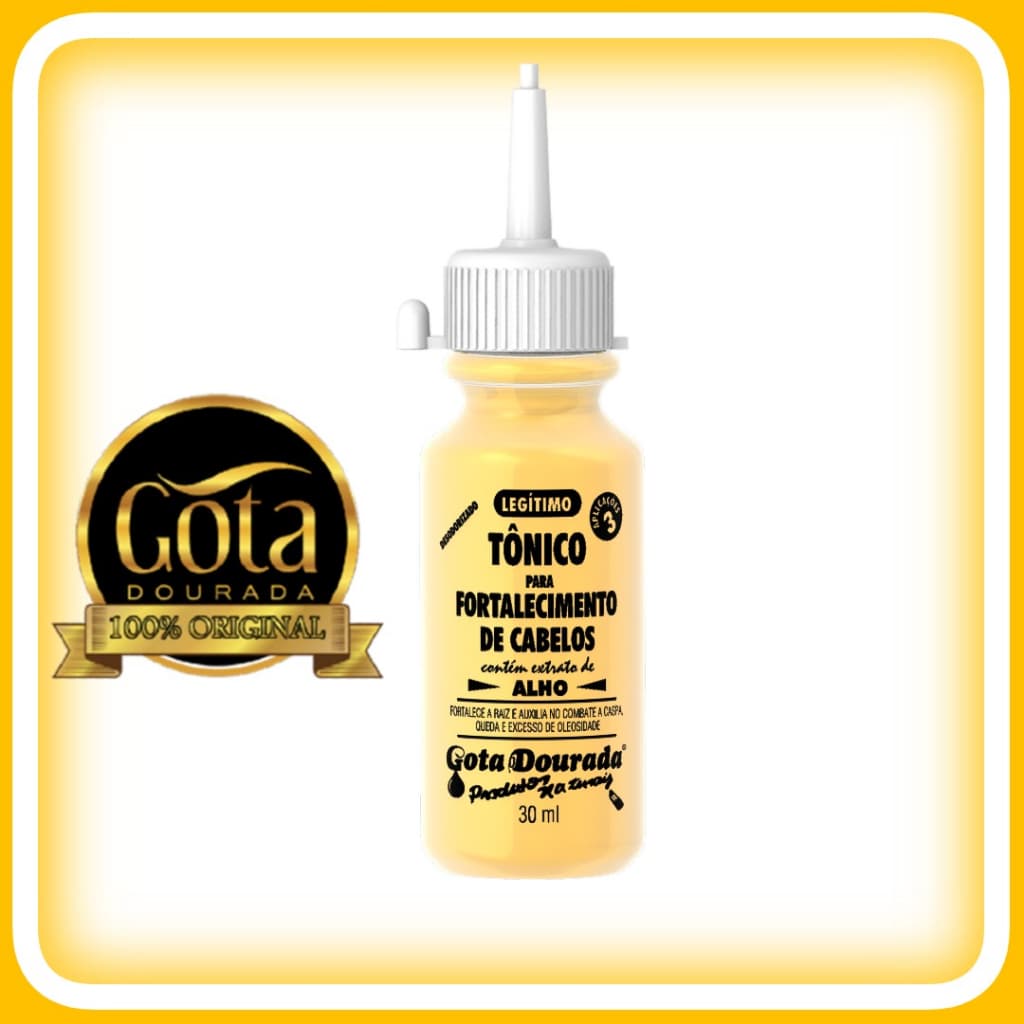 Tônico Capilar Alho Gota Dourada 30ml