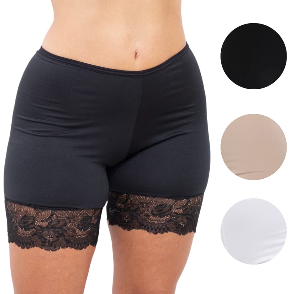 Short Anágua Liso Segunda Pele Feminino Shortinho de Microfibra Para usar com Saia e Vestidos