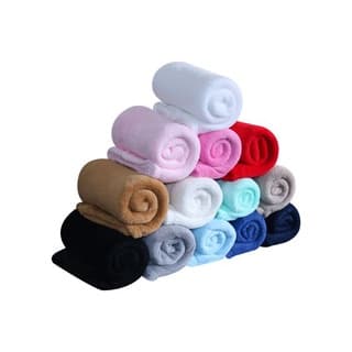 Kit 6 Mantas Confortável Baby Cores Lisas Diversas Antialérgico