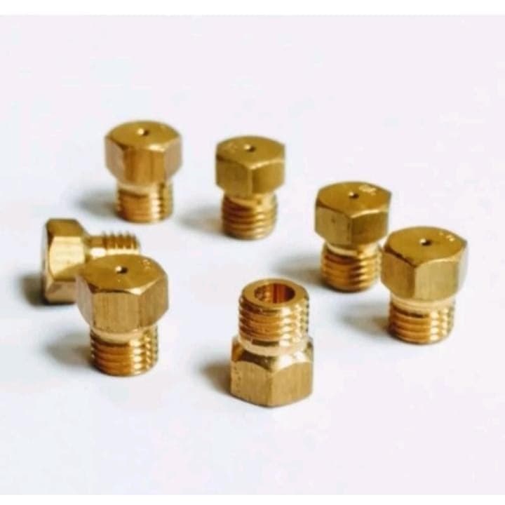 Kit 5 Bico Injetor Fogão Electrolux  Glp Gás Botijão p/ 2 bocas pequena 2 grande + 1forno