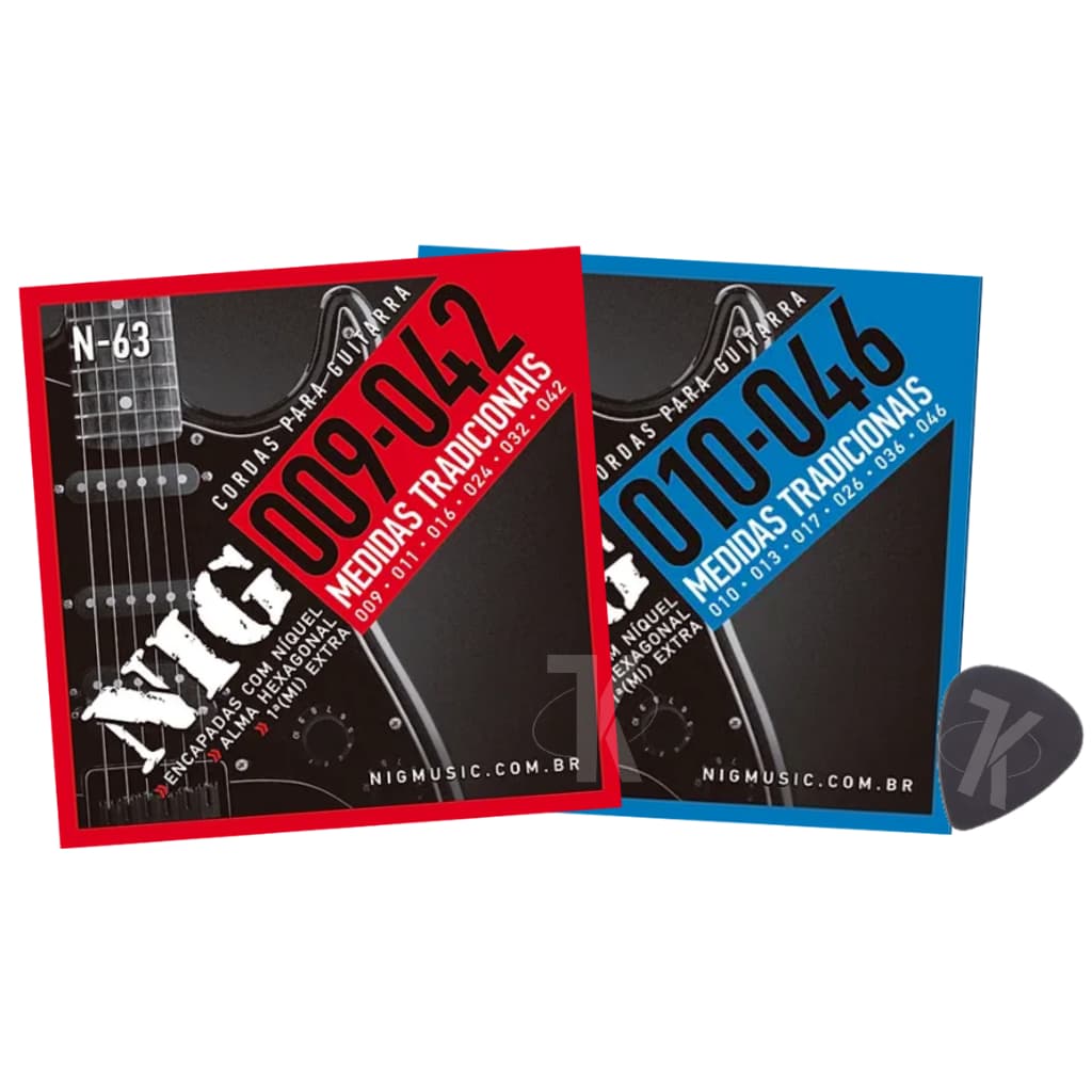 Encordoamento NIG Para Guitarra N-63 / N-64
