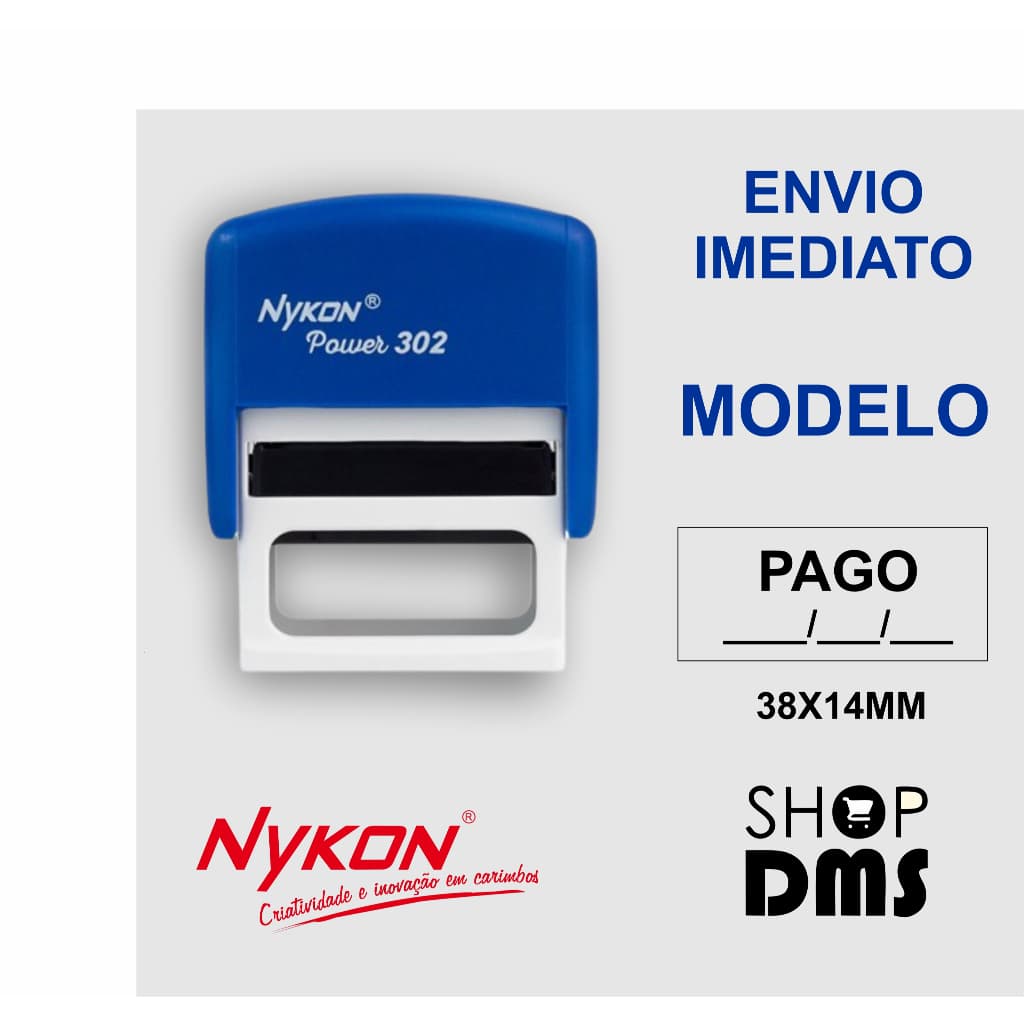 Carimbo  PAGO - ENVIO IMEDIATO
