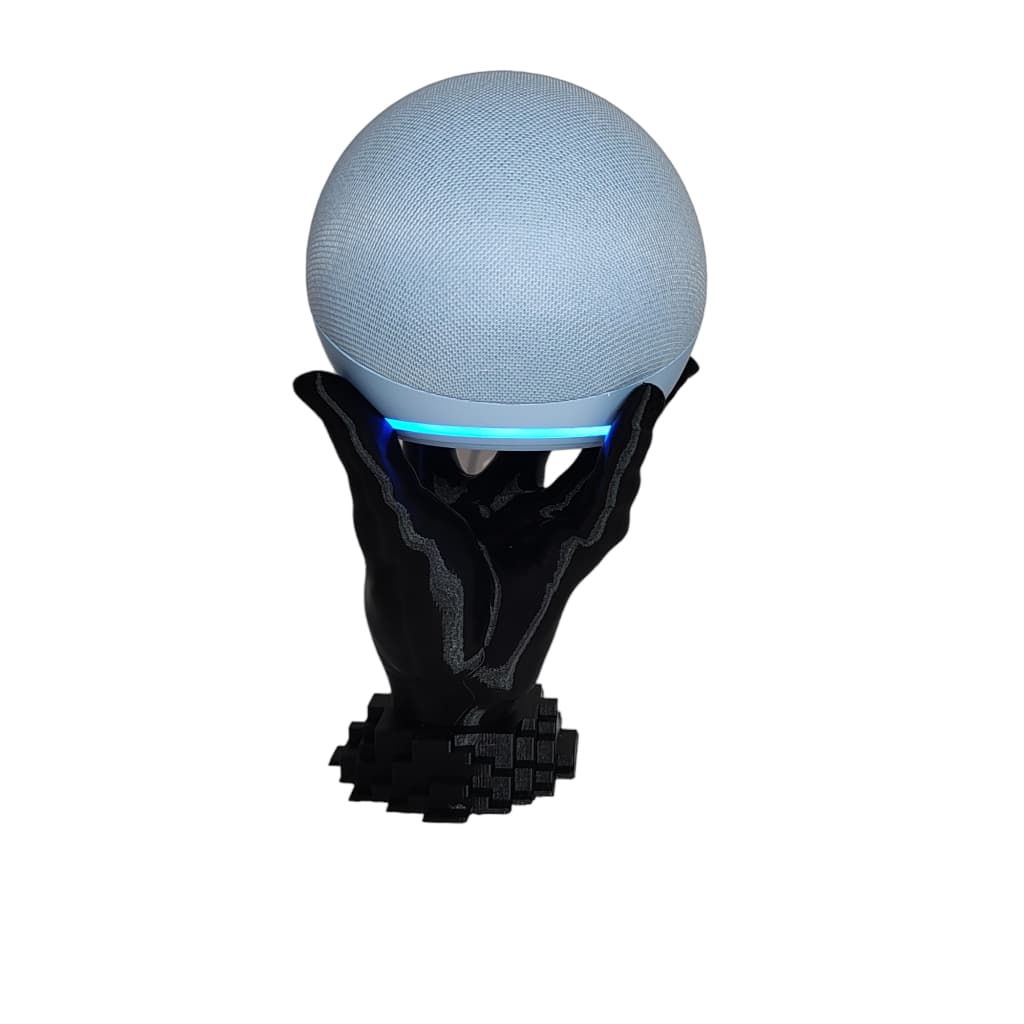 Suporte para Echo Dot 4/5 Alexa - Mão/Hand Base Quadrada