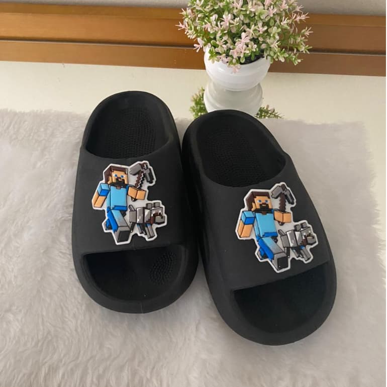 Chinelo Nuvem Slide Infantil Menino Menina Sandália Criança 25 ao 32 leve confortável