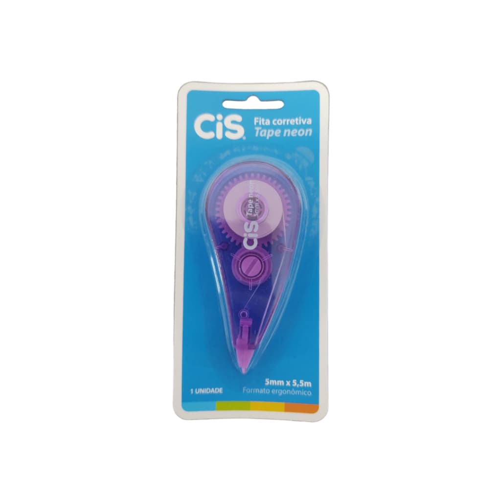 Fita Corretiva Tape Neon Cis