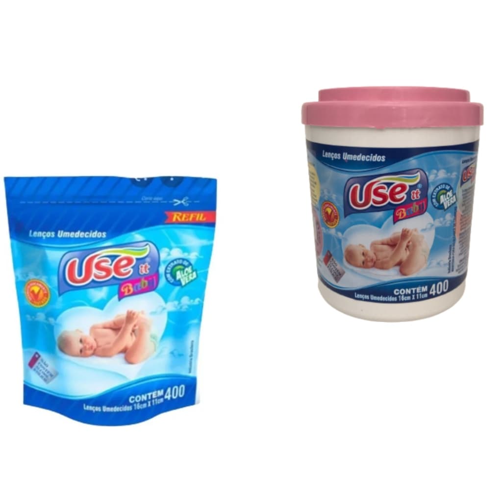 Lenço Umedecido Pacotão 800 Unidade Use it