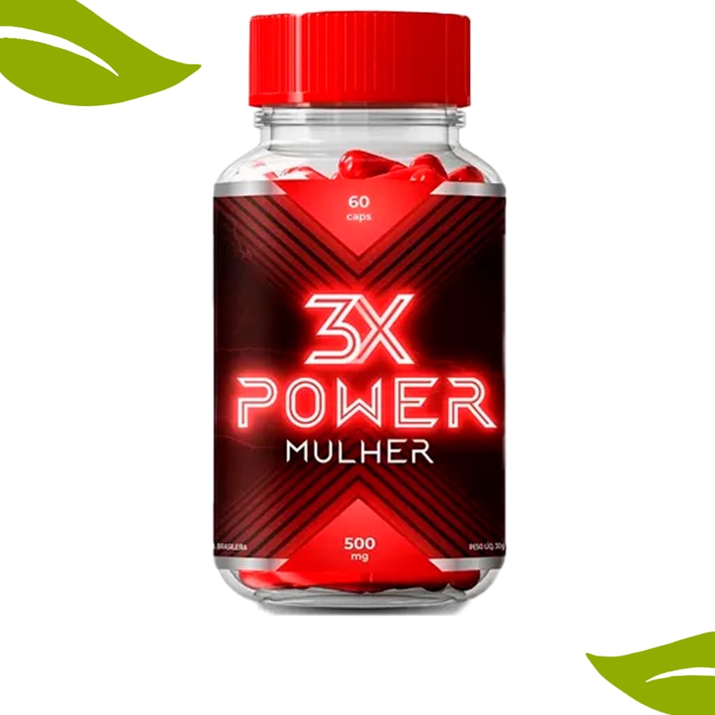 1 pote 3X Power Mulher Original 60 cápsulas 500mg Original - Oferta Especial