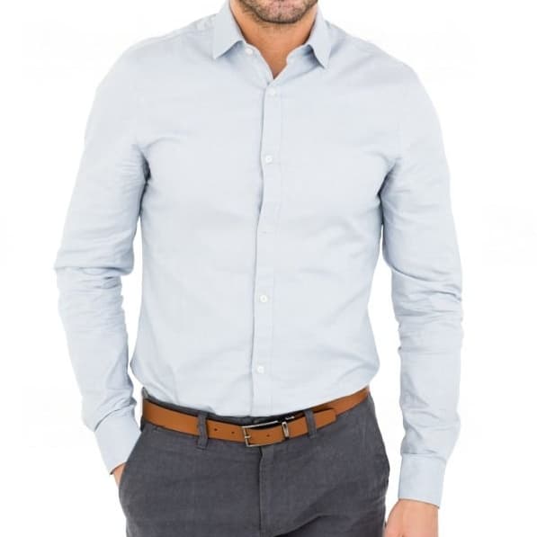 Camisa Manga Longa Masculina Social Algodão