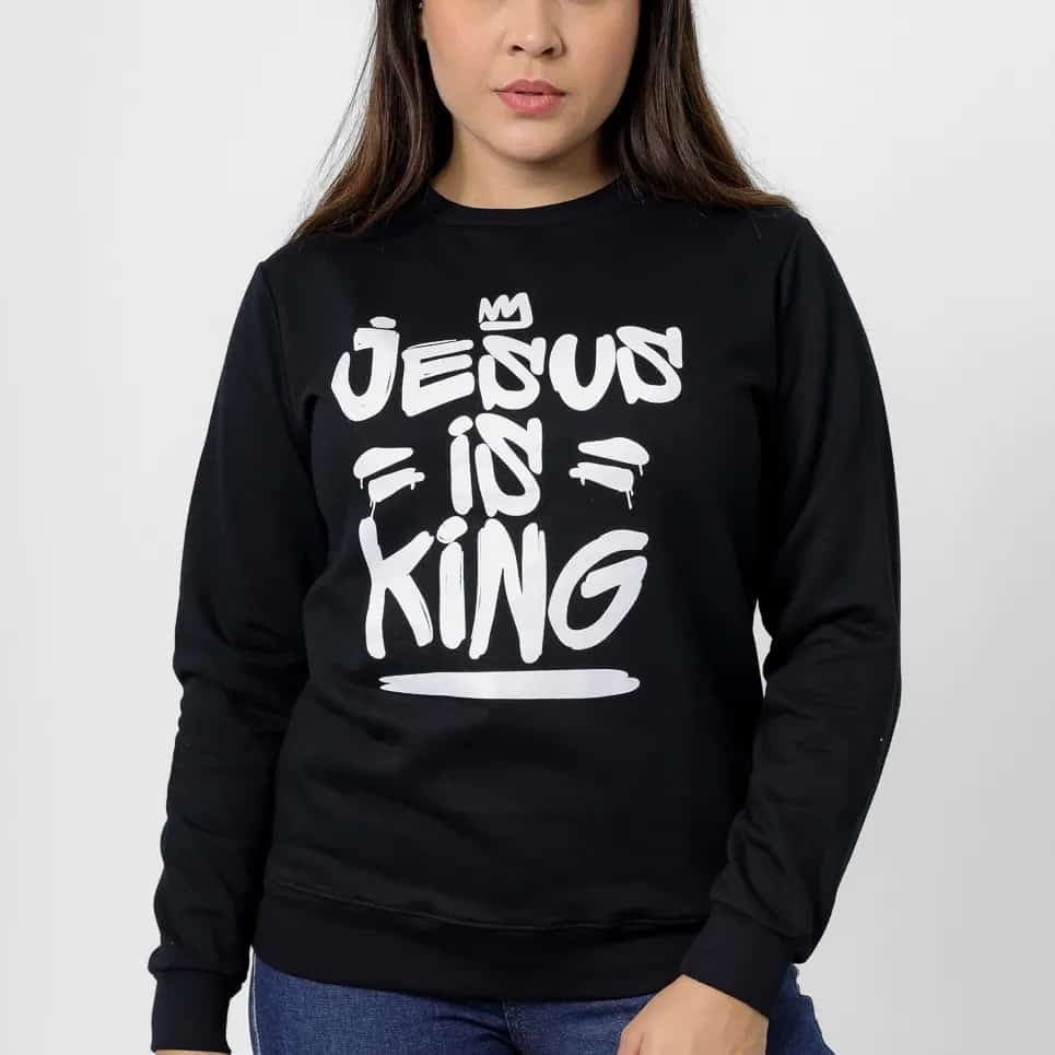 MOLETON FEMININO JESUS IS KING