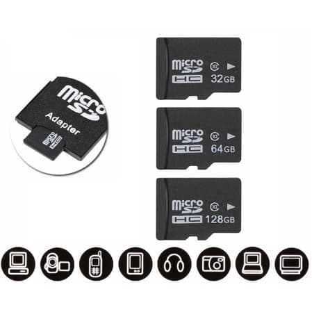 Cartão de Memoria Micro Sd 32GB/64GB/128GB classe 10 - 100MB/S com adaptador lacrado 100% original loja no Brasil