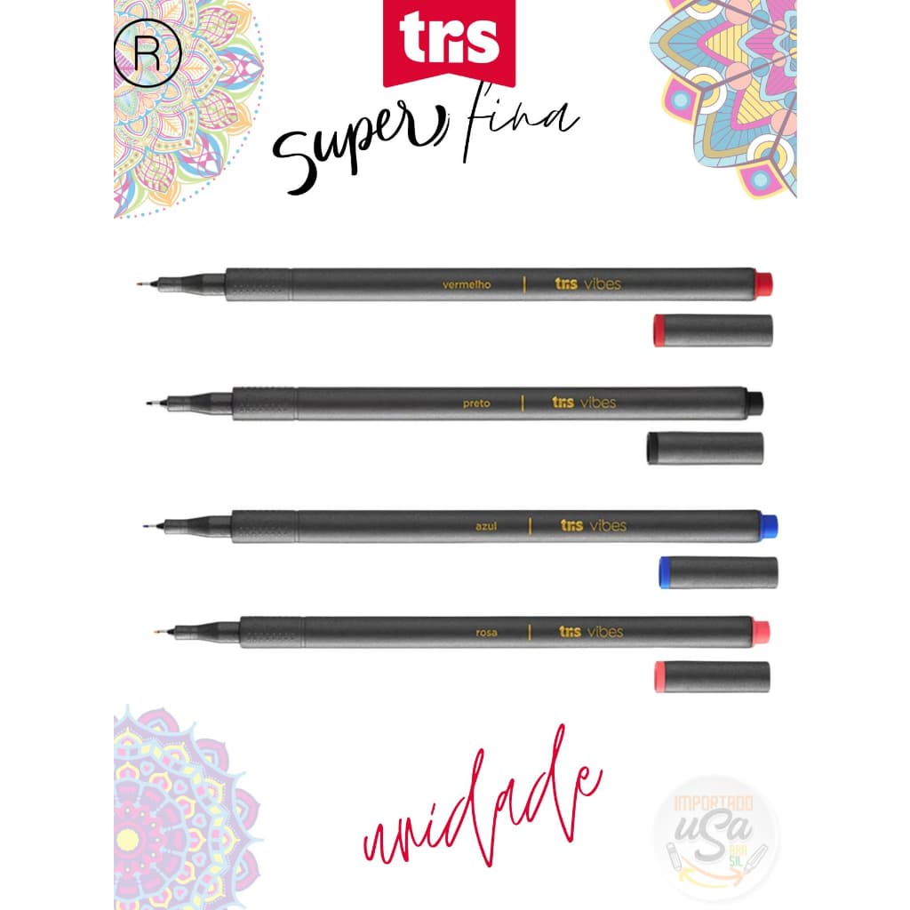 Caneta Tris Superfina Vibes 0.4mm fine pen ponta fina - unidade