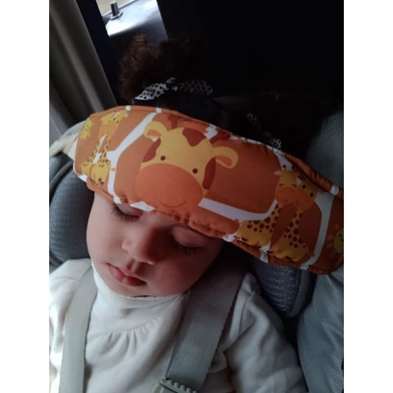 Faixa Apoio suporte cabeça bebe conforto carrinho carro muitas estampas