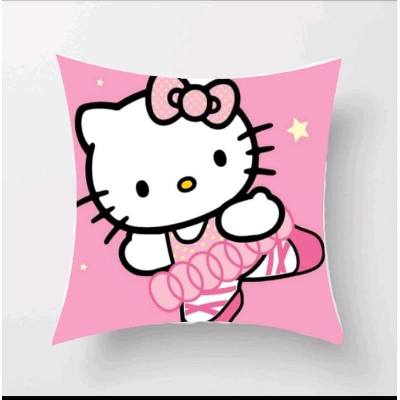 capa de almofada personalizada para decoração de quarto infantil tema HELLO KITTY