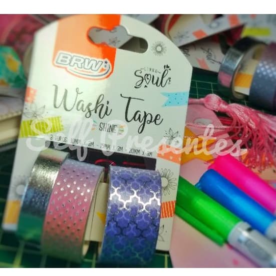 Washi Tape Shine linha Soul kit 3 und.