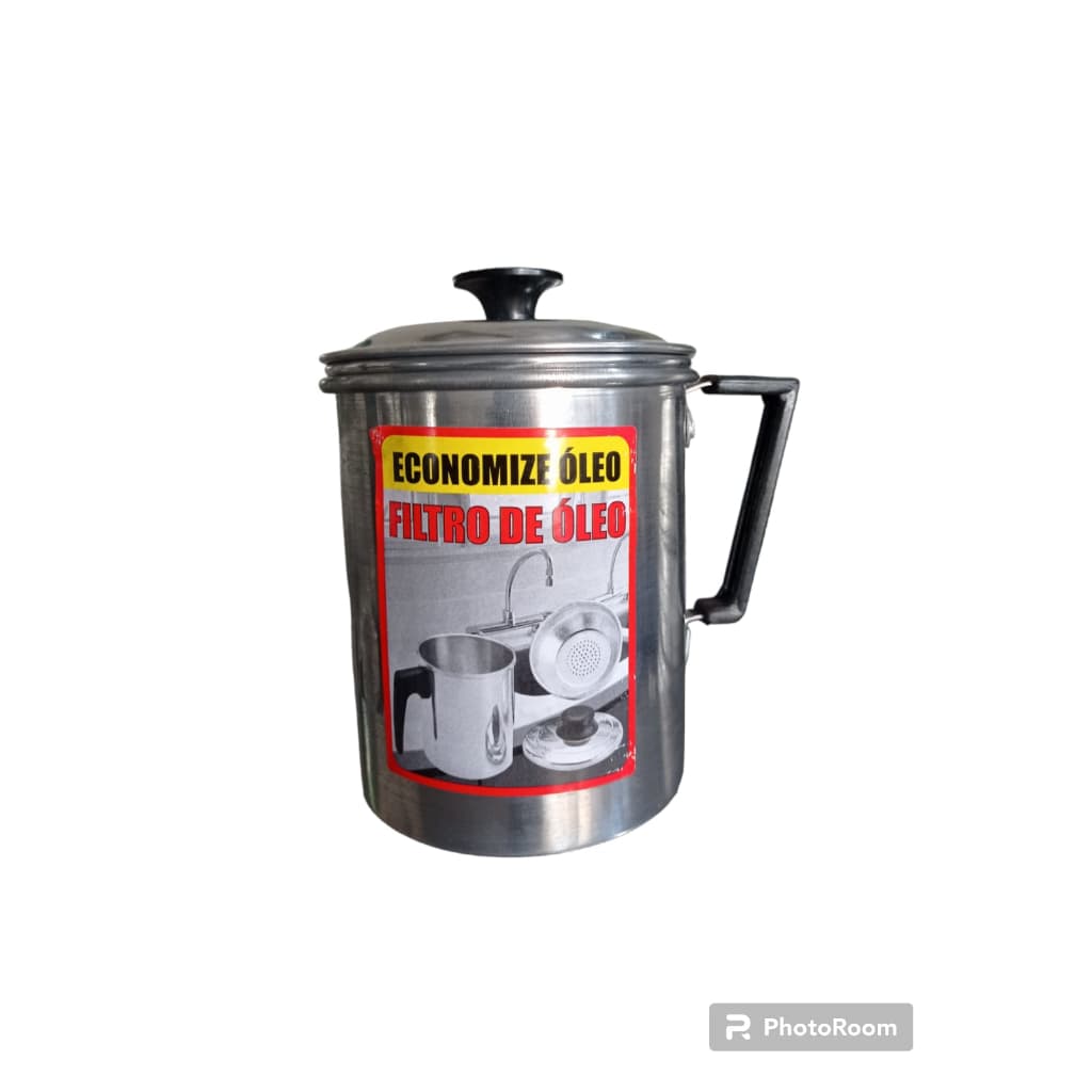 Panela Filtro De Óleo De Cozinha 1 Litro Polida Oferta!