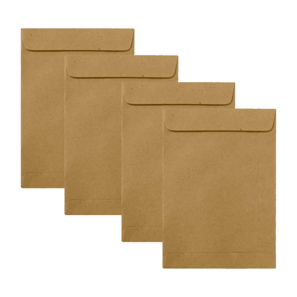 20 Unidade de Envelope Saco Comércio Tamanho 229x324mm Pardo