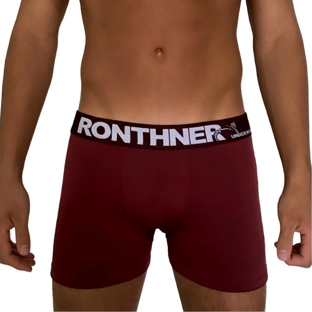 kit 7 Cueca Box /Boxer RONTHNER Roupas Masculinas Microfibra com Forro 100% Algodão