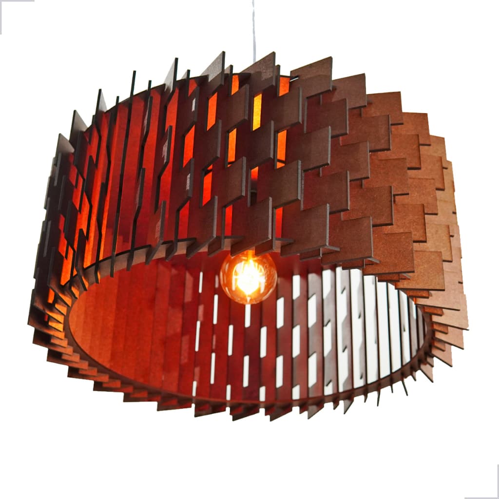Luminária Ecolume Pendente Lustre Decoração Cozinha Sala de Jantar Luminária de Teto MDF