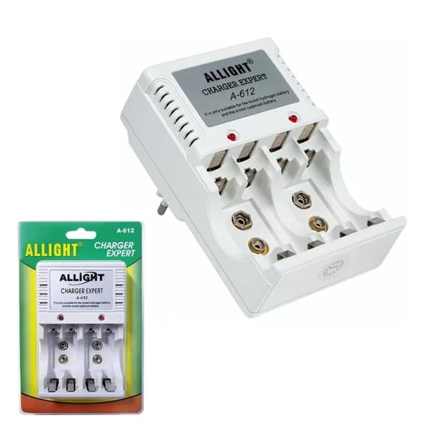 Carregador De Pilha Aa/Aaa Bateria 9v Recarregável Bivolt Oferta