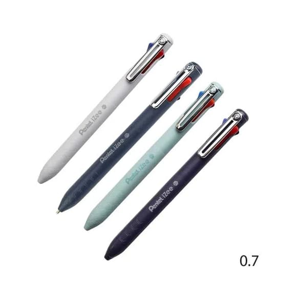 Caneta Esferográfica Retrátil Izee 0.7 4 em 1 - Pentel.