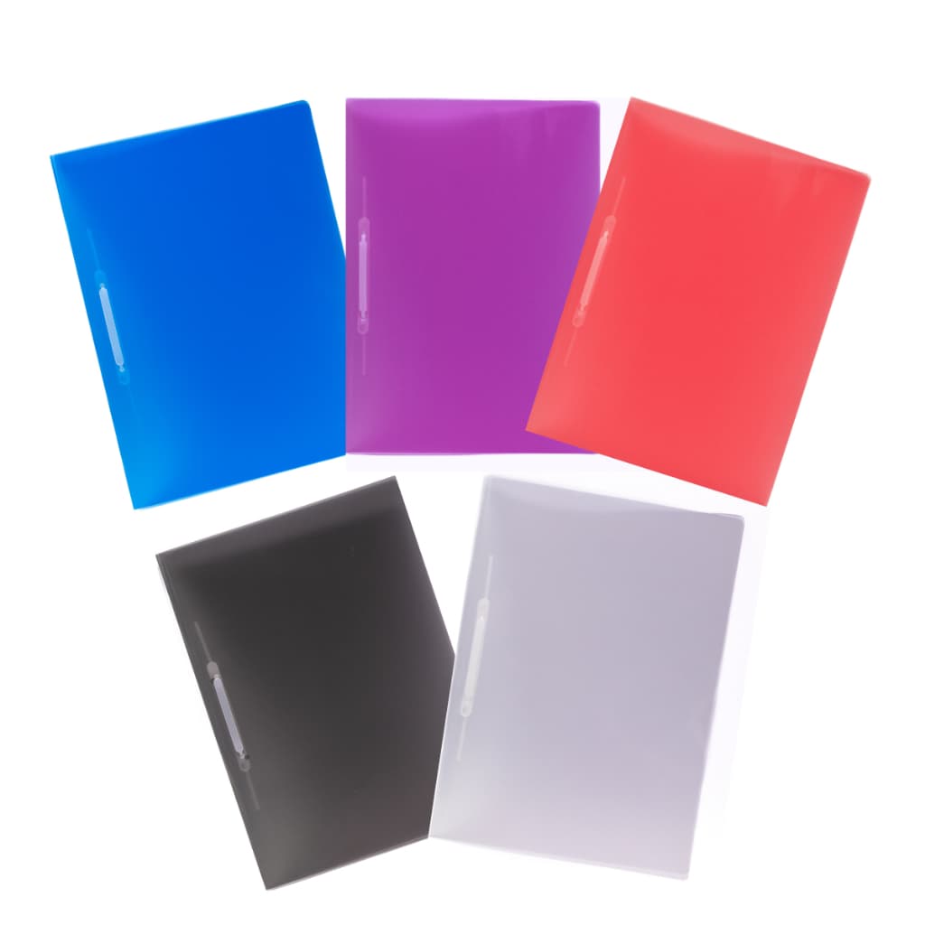 Kit 10 Pastas Organizadoras Grampo Trilho Papelaria Material Escolar