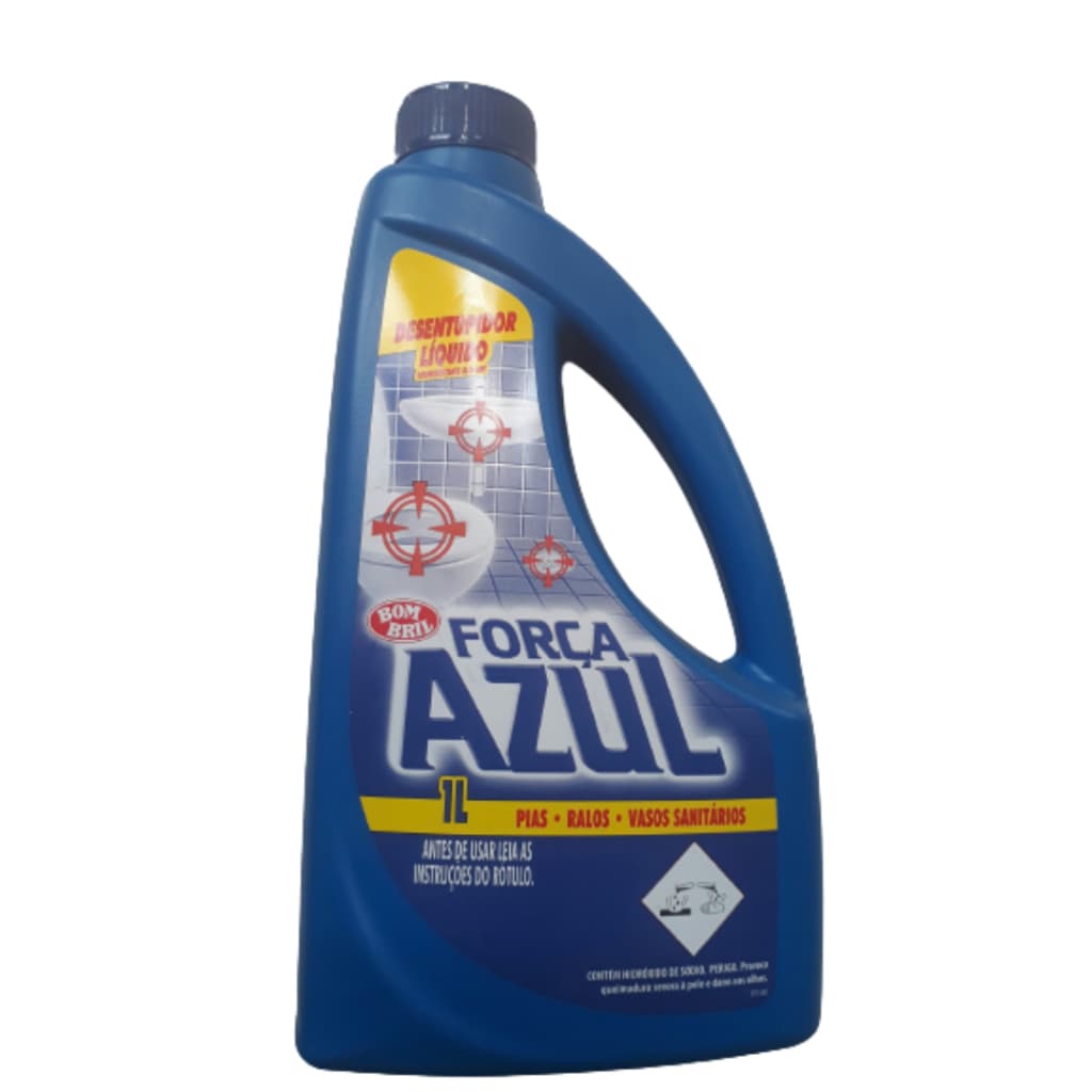 desentupidor líquido de pias e ralos Força Azul Bombril