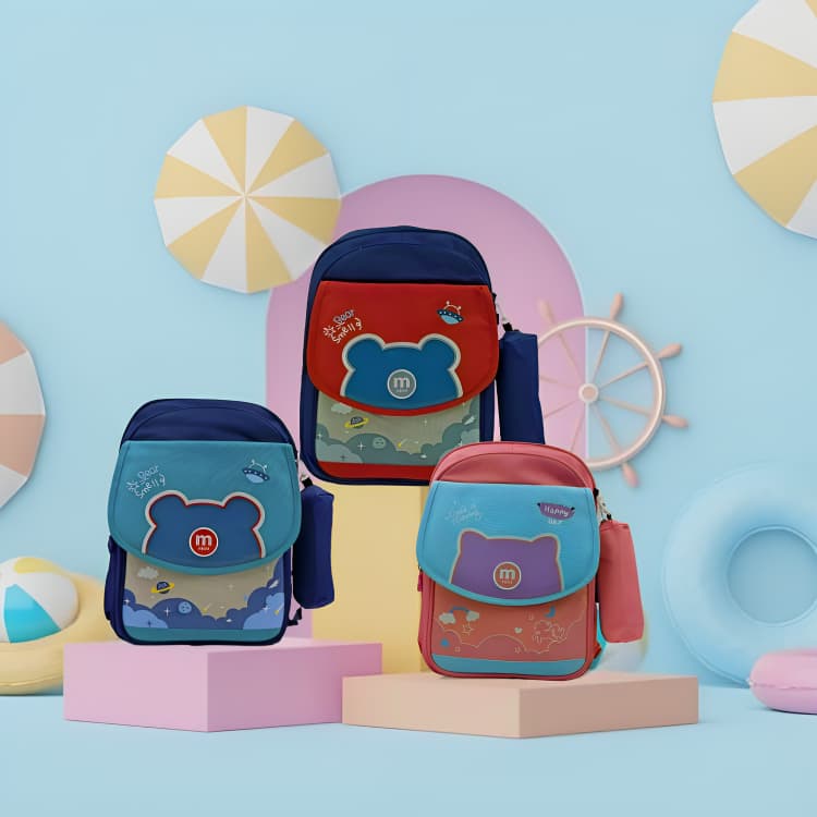 Mochila escolar infantil para  meninos e Meninas moda infantil mochila fofa desenho animado animais crianças