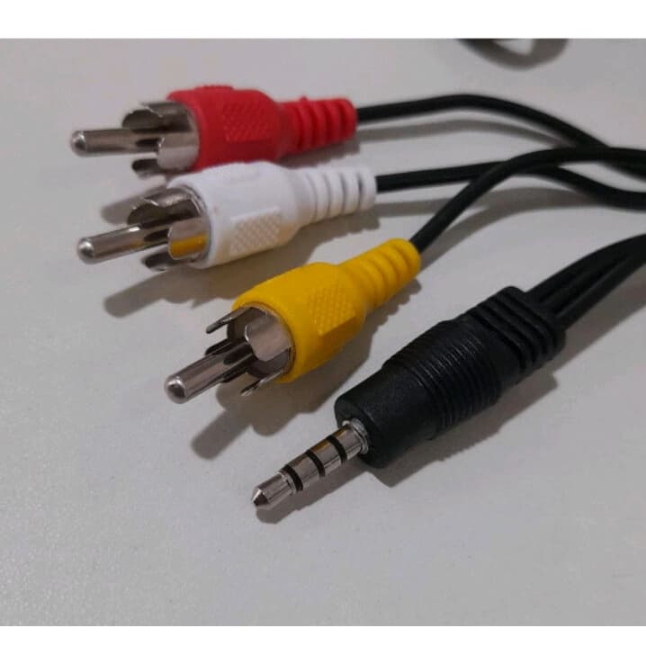 Cabo P2+3Rca Uso em TV Box ligue sua TV antiga