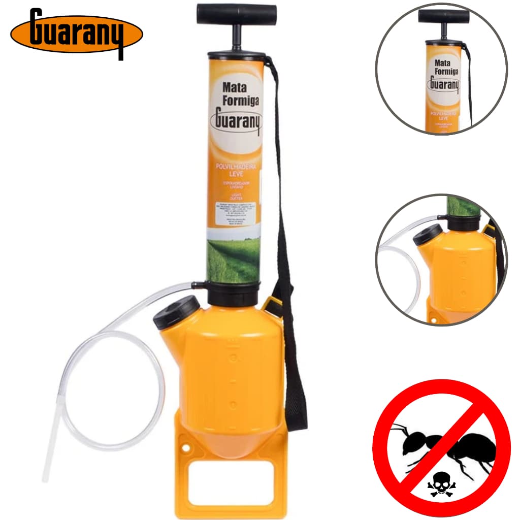 Bomba Mata Formiga Contra Cupins Polvilhadeira Completa Veneno 2kg Guarany