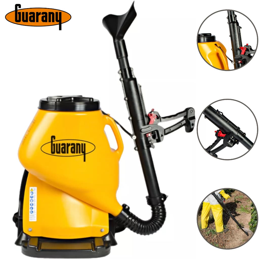 Aplicador Costal Granulados Adubadora 16L Fertilizante Guarany Adubadeira Manual Café Fertilizantes Adubo