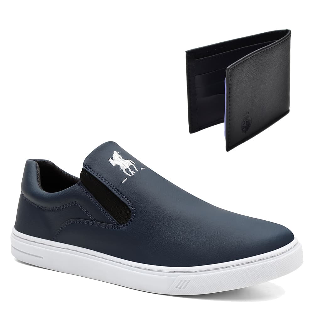 Kit Carteira + Tênis Masculino Casual Promoção