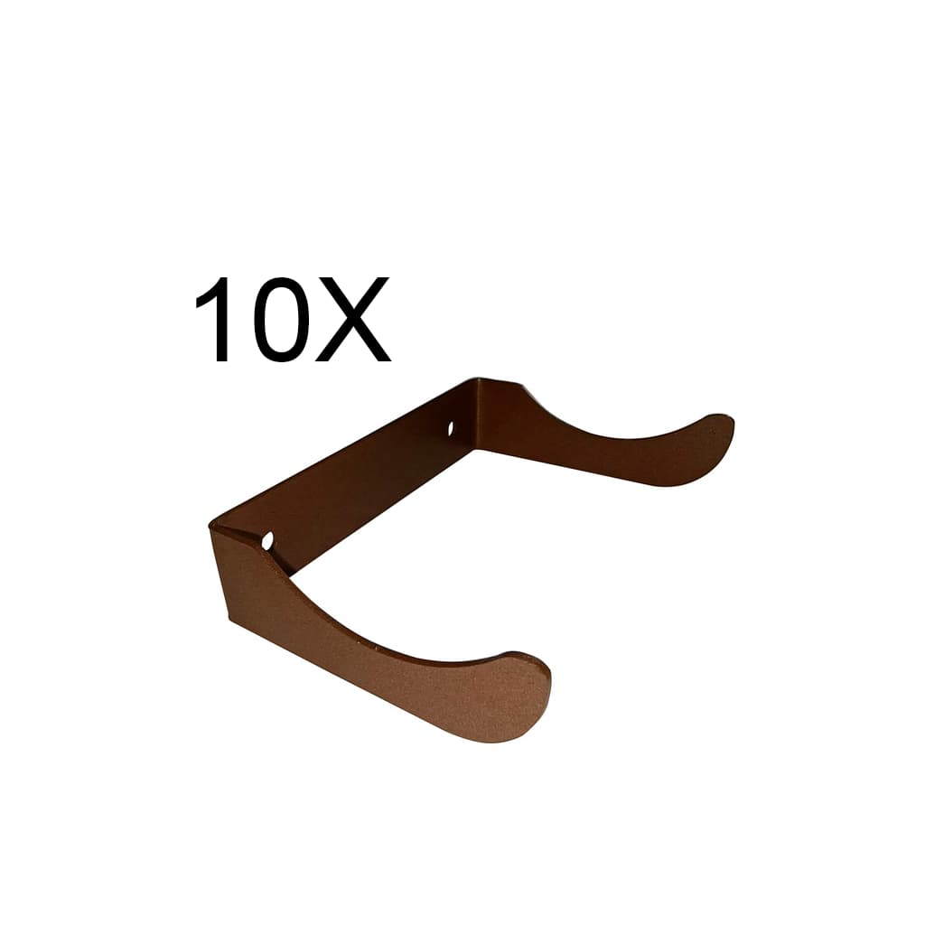 10X Unidades De Suporte P/1 Garrafa De Vinho - Adega Vertical Corten
