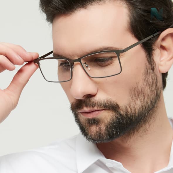 Armação de Óculos Masculina para Grau Metal - Leve e Elegante