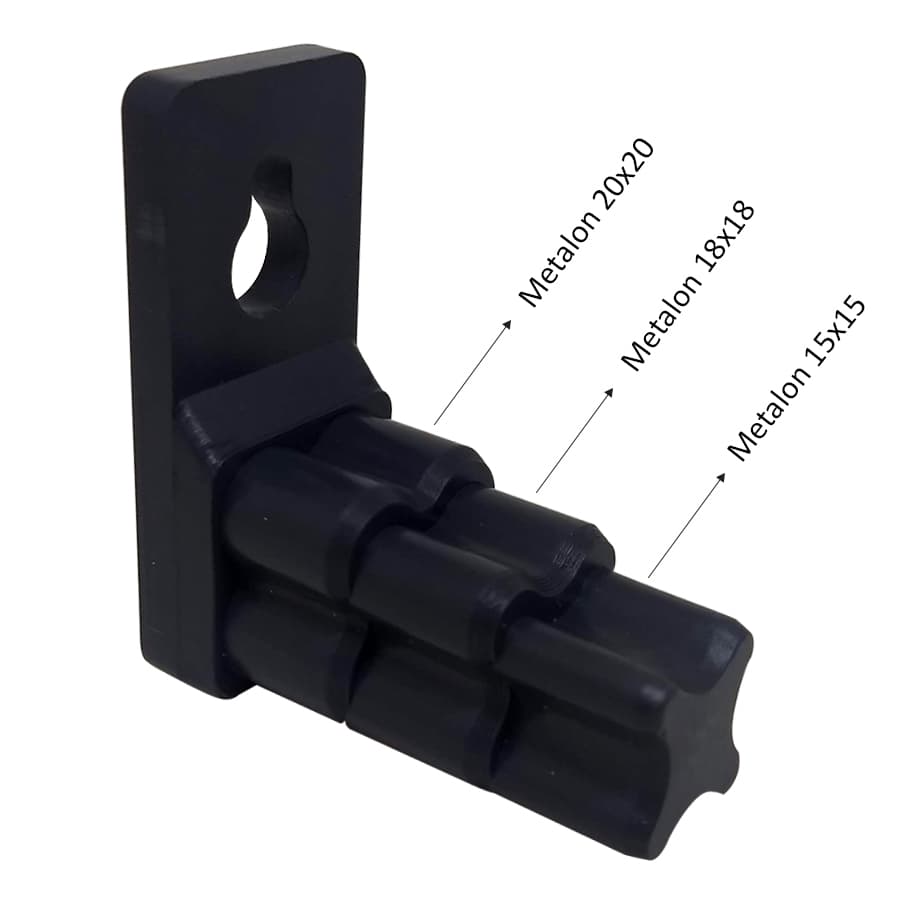 10 Suportes Fixação Forro Pvc para Metalon 15x15 | 18x18 | 20x20