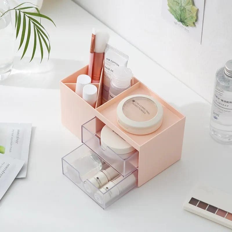 Organizador acrílico multiuso para maquiagens óculos pulseiras objetos com gavetas resistentes