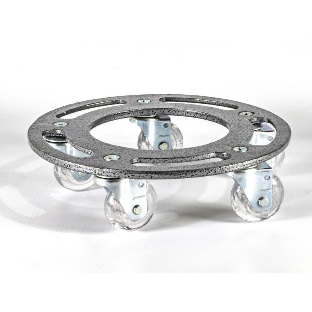 Suportes Para Vasos de Plantas 25cm Top de Linha Com Rodinhas Gel Cristal Não Riscam o Piso