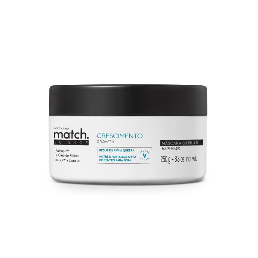 VALIDADE 10/2026- Máscara Capilar Match Science Crescimento 250g