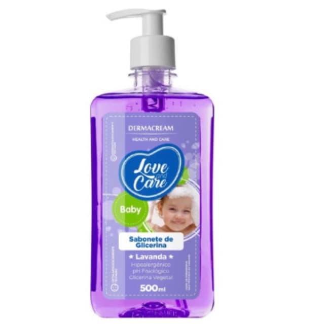 Sabonete Líquido Bebê Glicerina Lavanda Dermacream 500ml