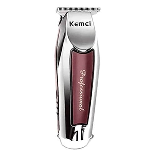 Máquina de Cortar Cabelo e Barba Acabamento Kemei Sem Fio Profissional KM-9163