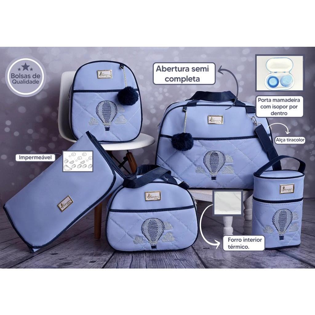 Bolsa Maternidade Menino kit mala de luxo Judá Baby