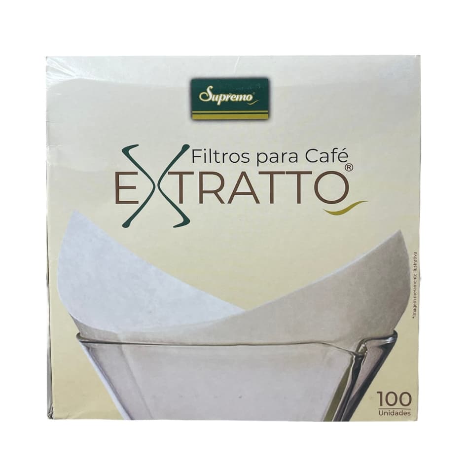 Filtro Quadrado Pré Dobrado para Café compatível com Cafeteira Chemex 100 Unidades