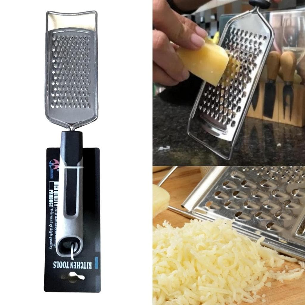 Ralador De Aço Fino Inox Multifuncional Para Queijo e Legumes Cozinha Fino 28cm x 6cm