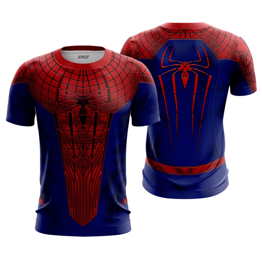 Camisa Camiseta Dryfit Premium  Super Heróis  Homem Aranha Traje Espetacular 3D Adulto Infantil