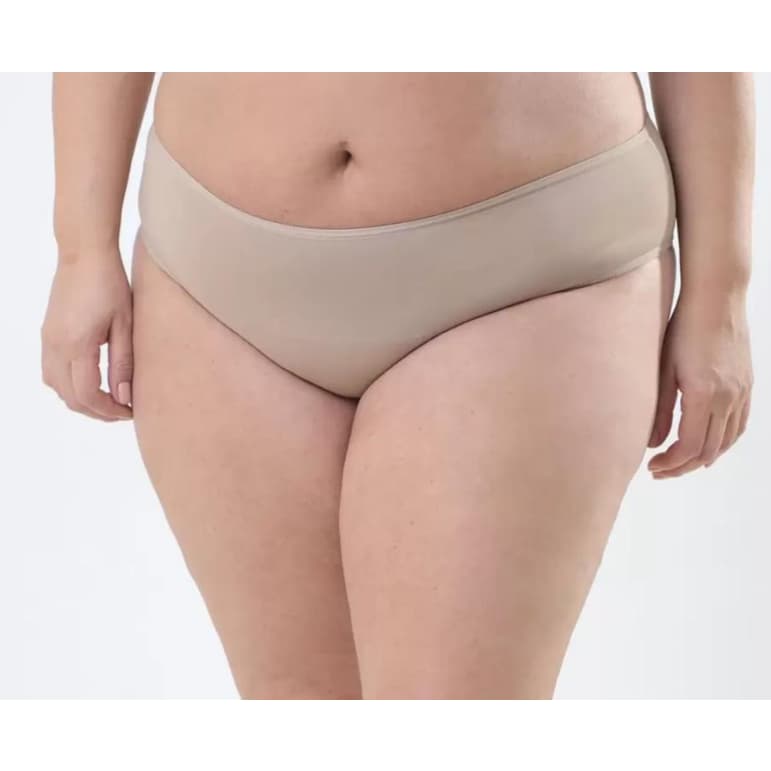 Kit 2 Calcinhas Biquíni Microfibra Ella TM-VARIADOS- Plus Size 46 a 52