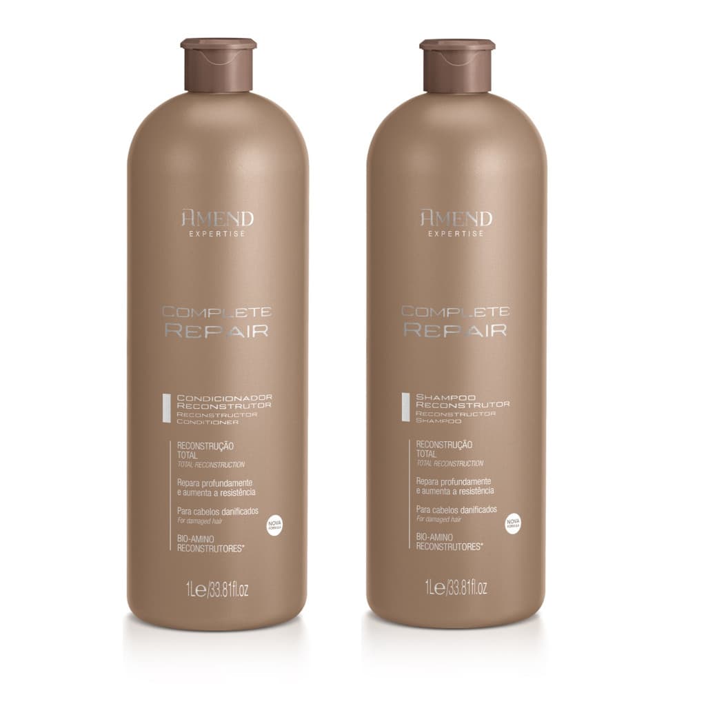 AMEND KIT COMPLETE REPAIR SHAMPOO 1L + CONDICIONADOR 1L