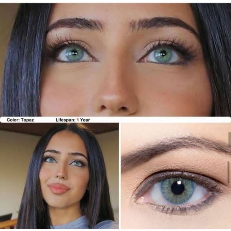 1 Par De Lentes De Contato Anual Topaz Topázio