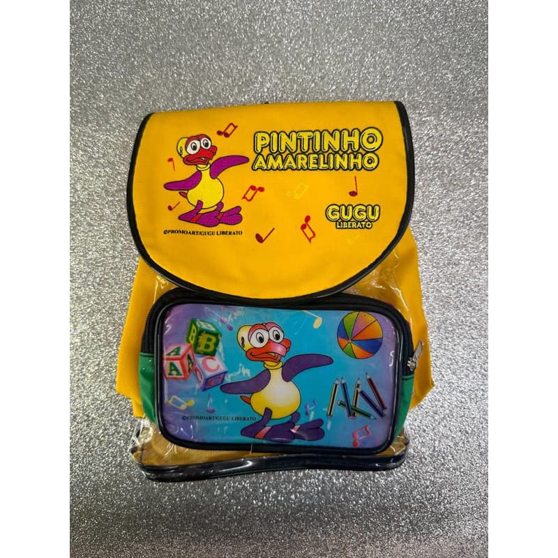 Mochilinha costa bolsinha infantil unissex vintage.