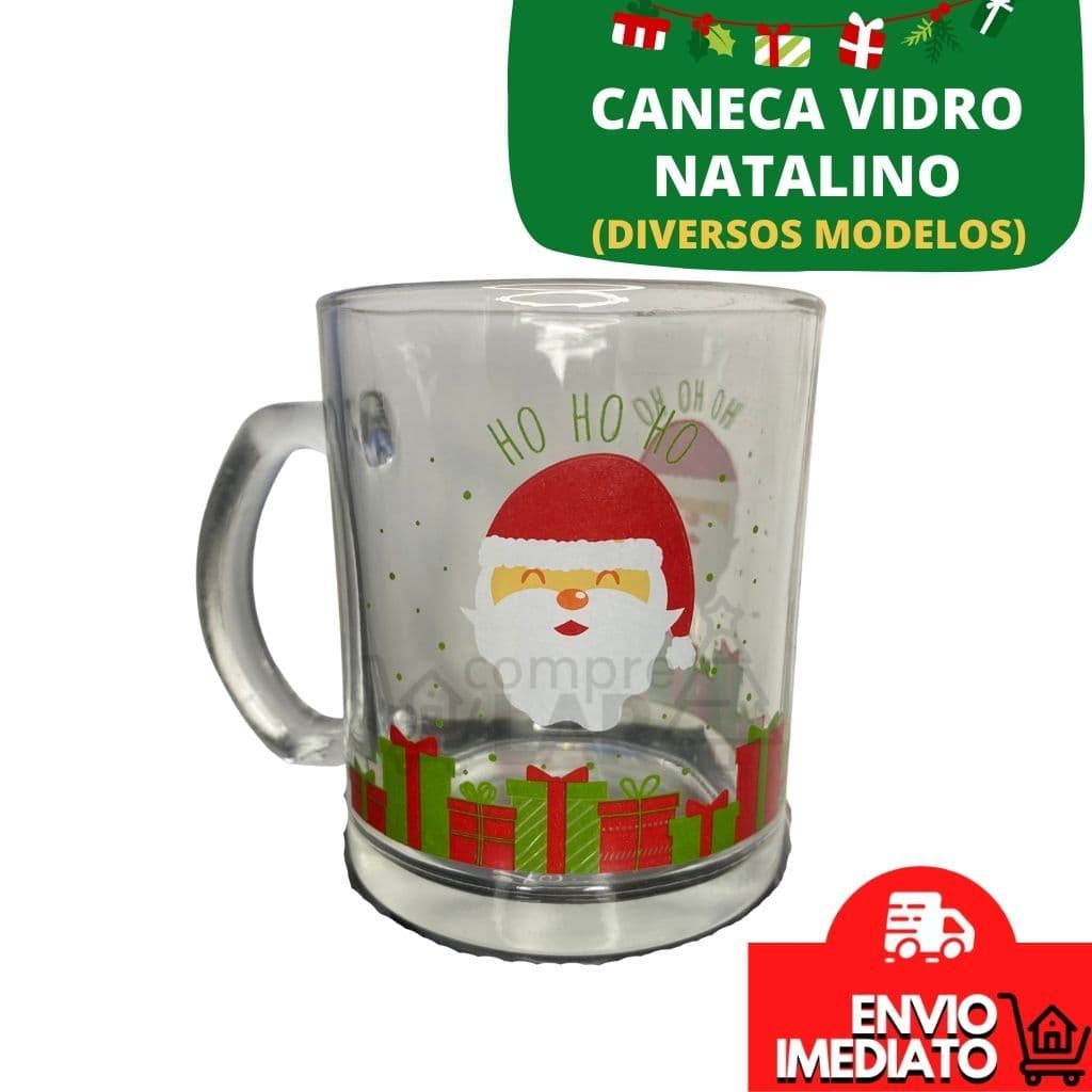 Caneca De Natal Vidro 320 ML