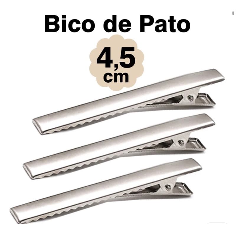 Bico de pato dourado,prata l