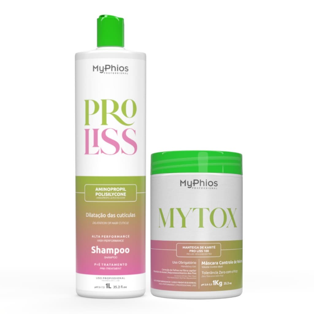Kit Mytox 1Kg + Shampoo Pré Tratamento 1L MyPhios Professional